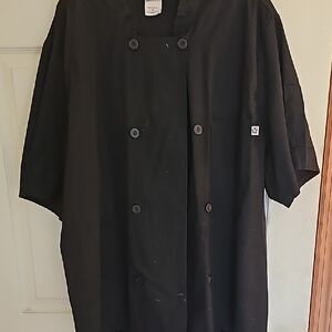 Black Double-Breasted Chef Coat